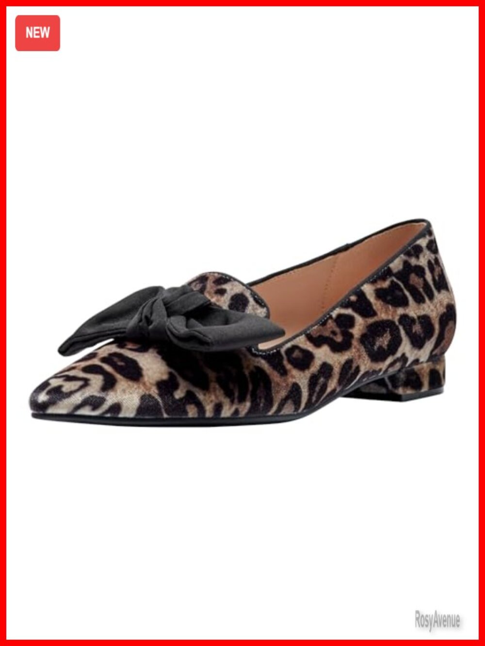 Velvet Slip-On Loafers Pointed Toe Block Heel Bows